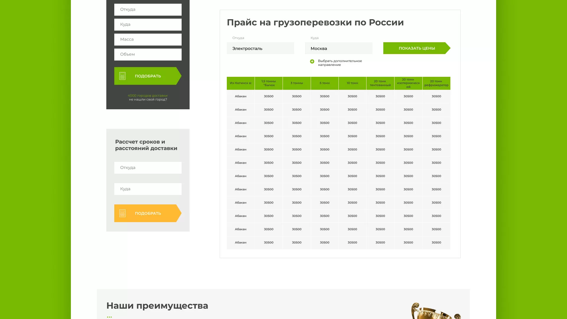 Разработка логотипа и сайта компании «Инком-Логистика» в Подпорожье