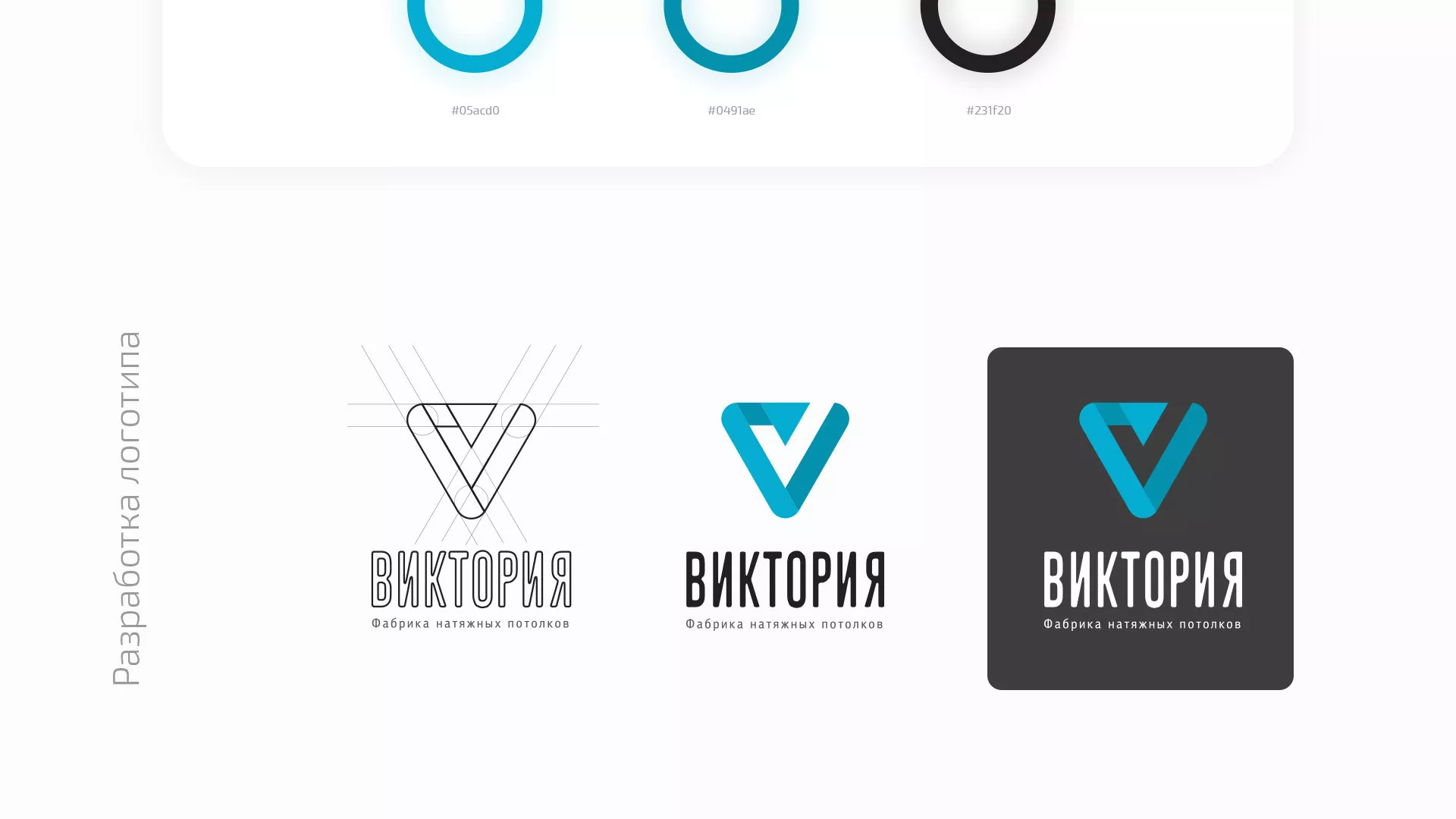 Разработка фирменного стиля компании по продаже и установке натяжных потолков в Подпорожье