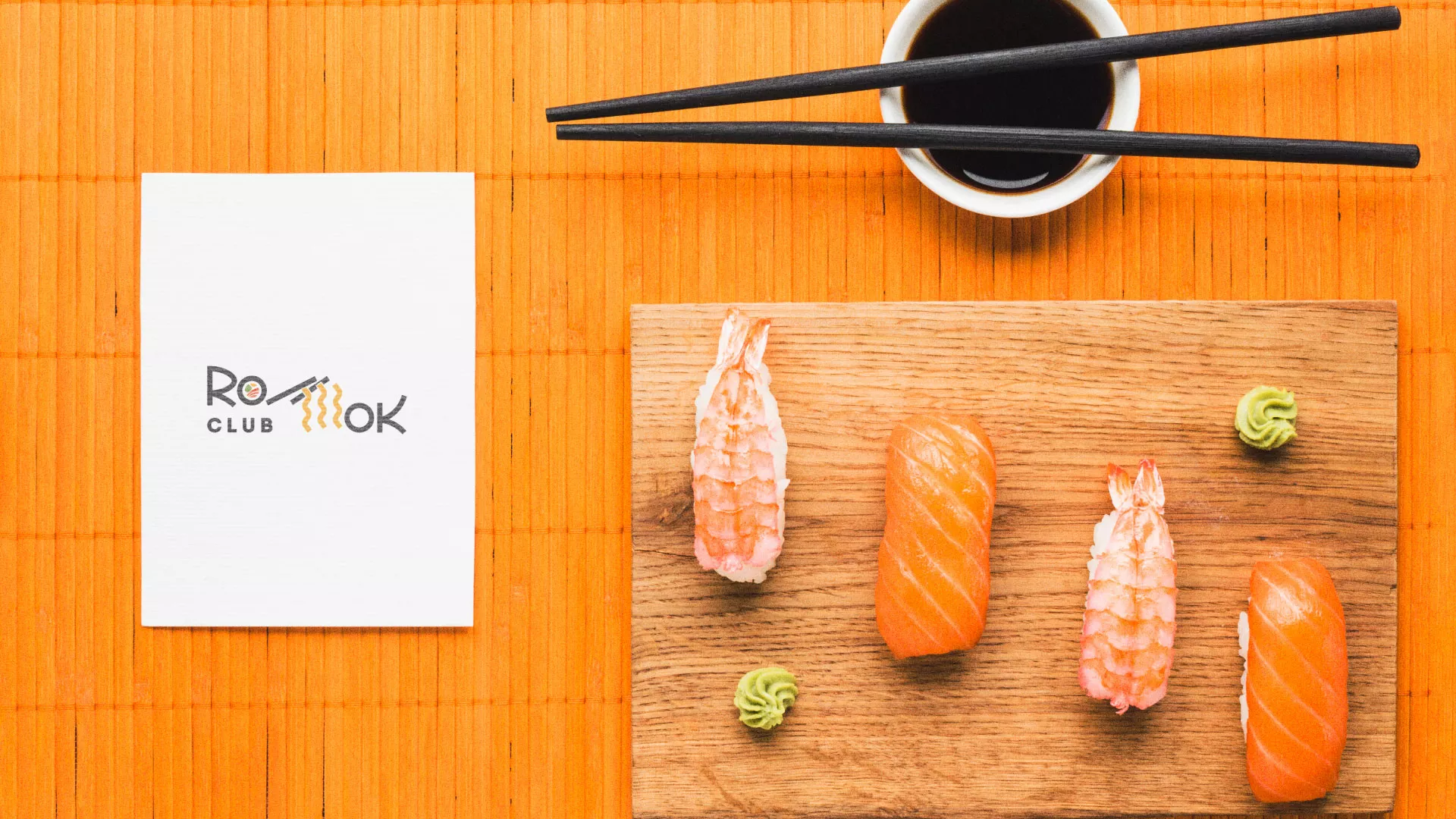 Создание логотипа суши-бара «Roll Wok Club» в Подпорожье