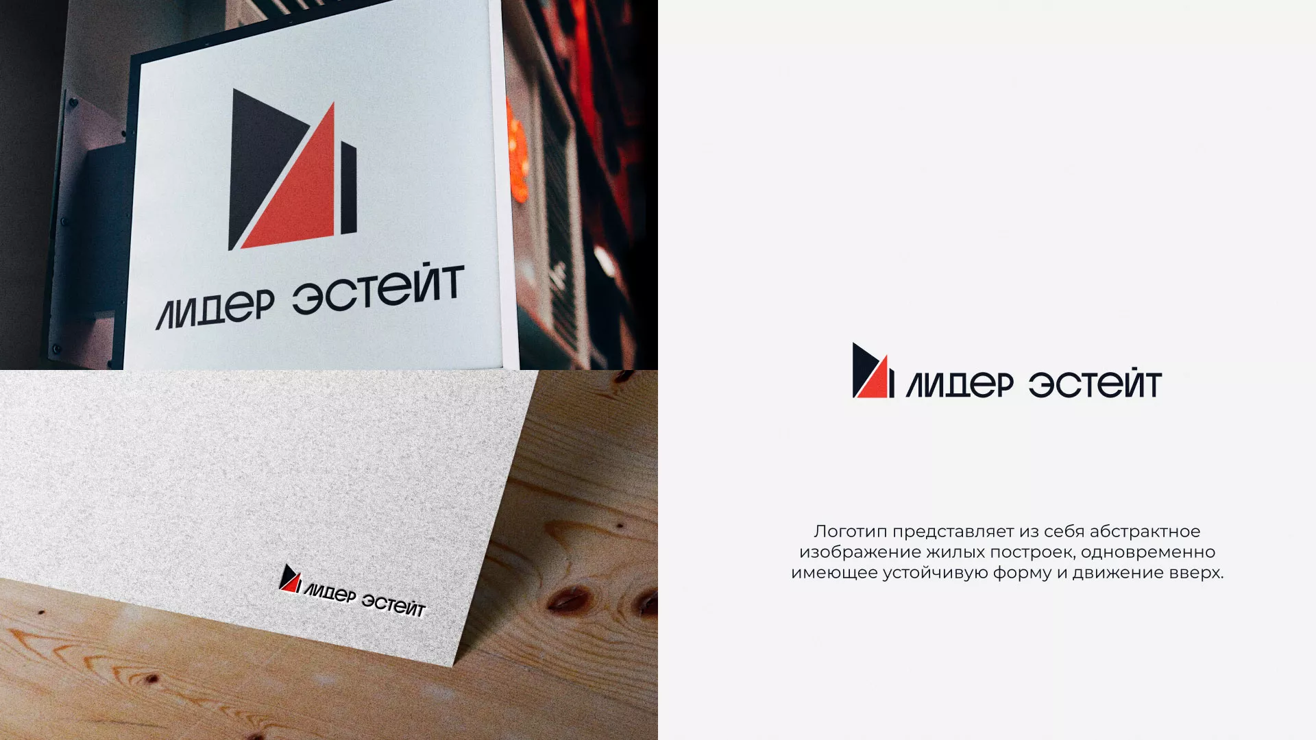 Сделали логотип для агентства недвижимости «Лидер Эстейт» в Подпорожье