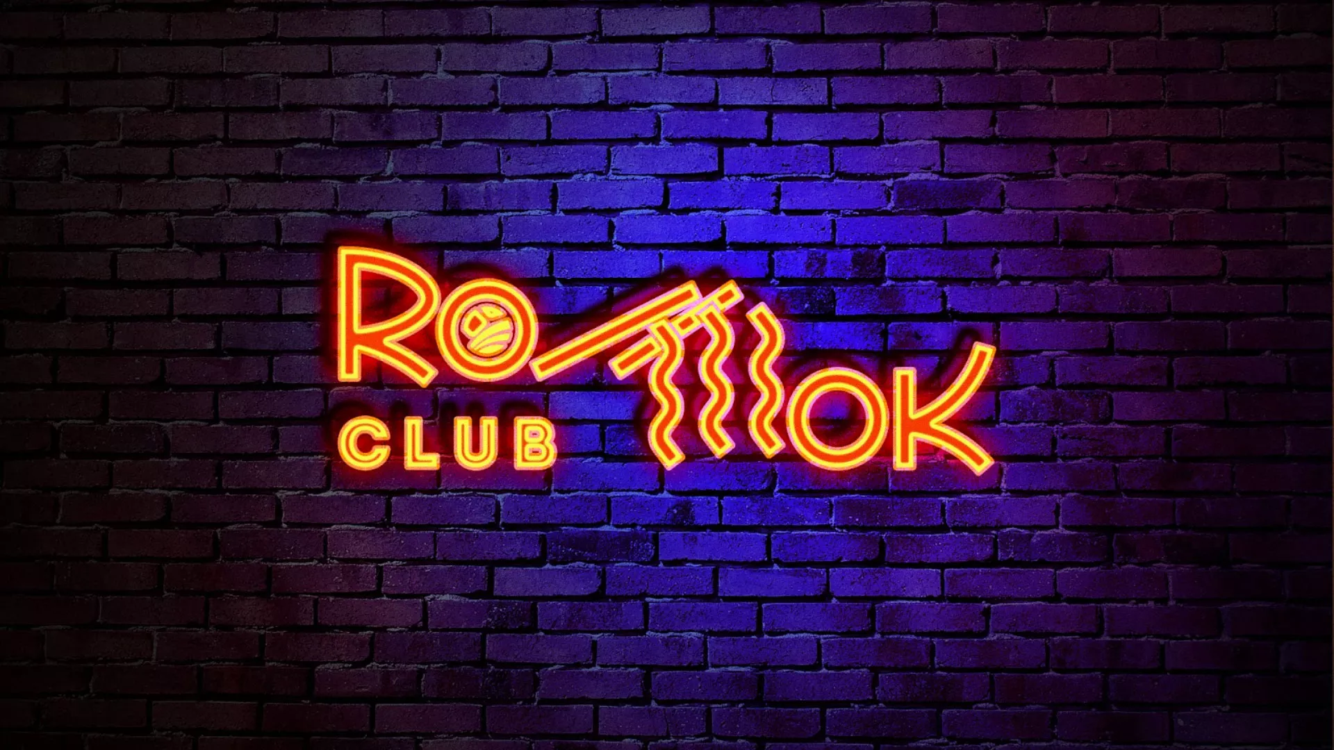 Разработка светящейся интерьерной вывески суши-бара «Roll Wok Club» в Подпорожье Разработка светящейся интерьерной вывески суши-бара «Roll Wok Club» в Подпорожье
