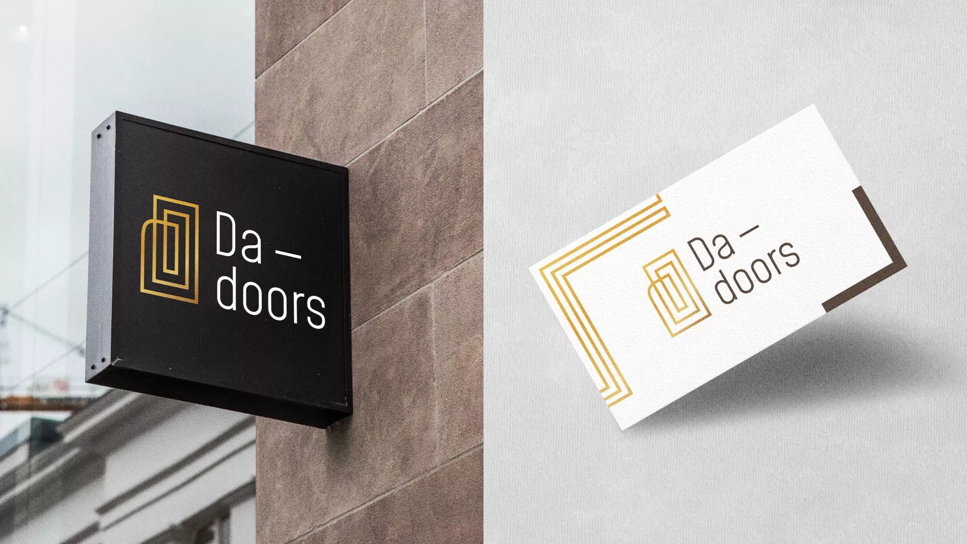 Разработка логотипа для компании «DA-DOORS» в Подпорожье